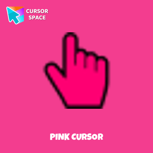 Pink cursor pointer cursor